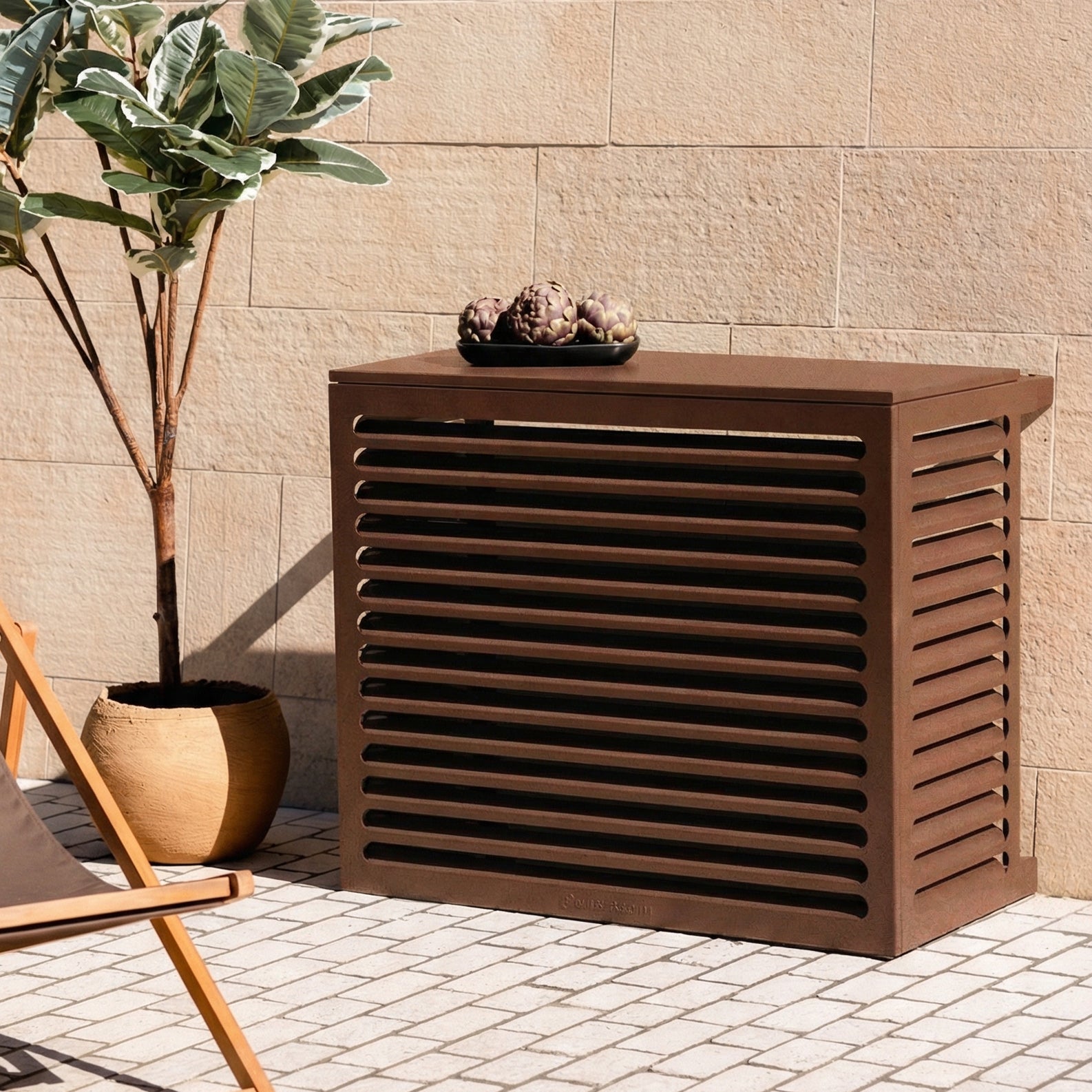 Cache Clim & Pompe à chaleur, L - 110 x 56 x 96 cm